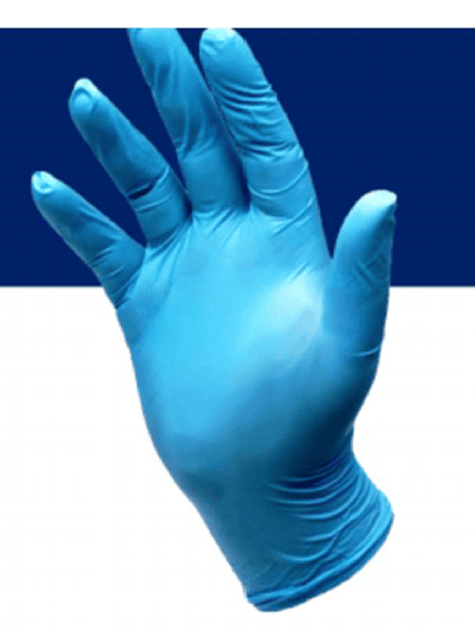 GUANTE NITRILO AZUL TAC S/POLVO C/100