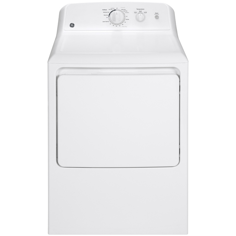 GE® GTX22EASKWW 6.2 cu. ft. Capacity Electric Dryer with Up To 120 ft. Venting and Shallow Depth GE® GTX22EASKWW 6.2 cu. ft. Capacity Electric Dryer with Up To 120 ft. Venting and Shallow Depth