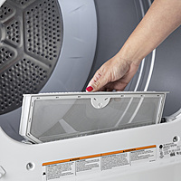 GE® GTX22GASKWW 6.2 cu. ft. Capacity Gas Dryer with Up To 120 ft. Venting and Shallow Depth GE® GTX22GASKWW 6.2 cu. ft. Capacity Gas Dryer with Up To 120 ft. Venting and Shallow Depth