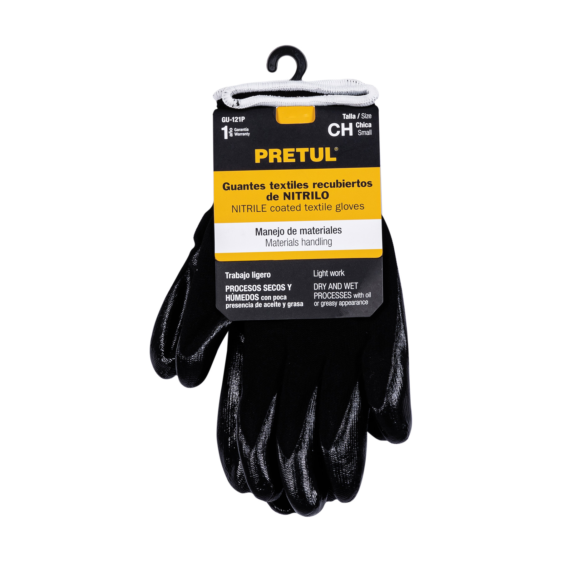 Guantes de nylon recubiertos de nitrilo, chicos, Pretul - GU-121P / 20026