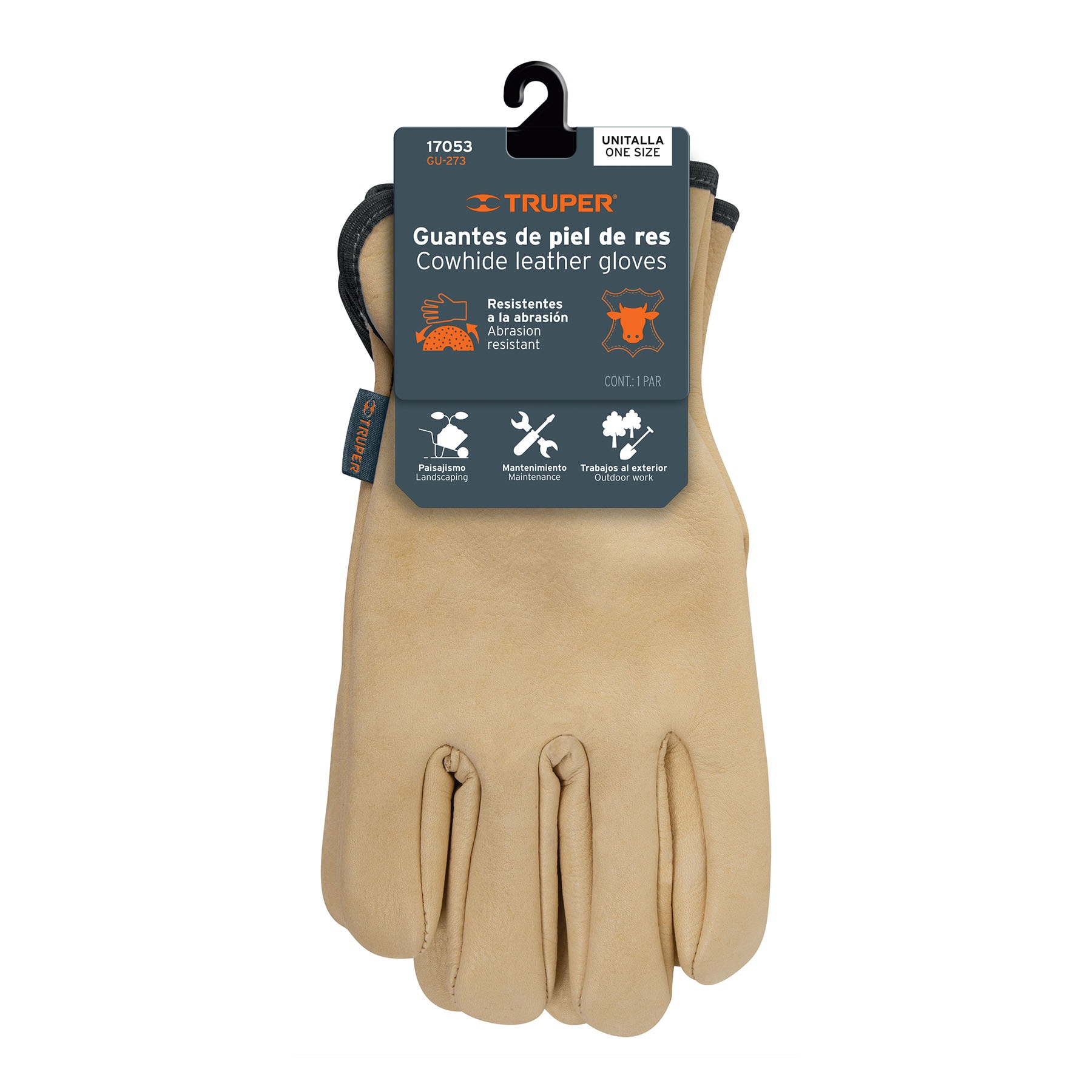 Guantes de piel de res tipo operador - GU-273 / 17053