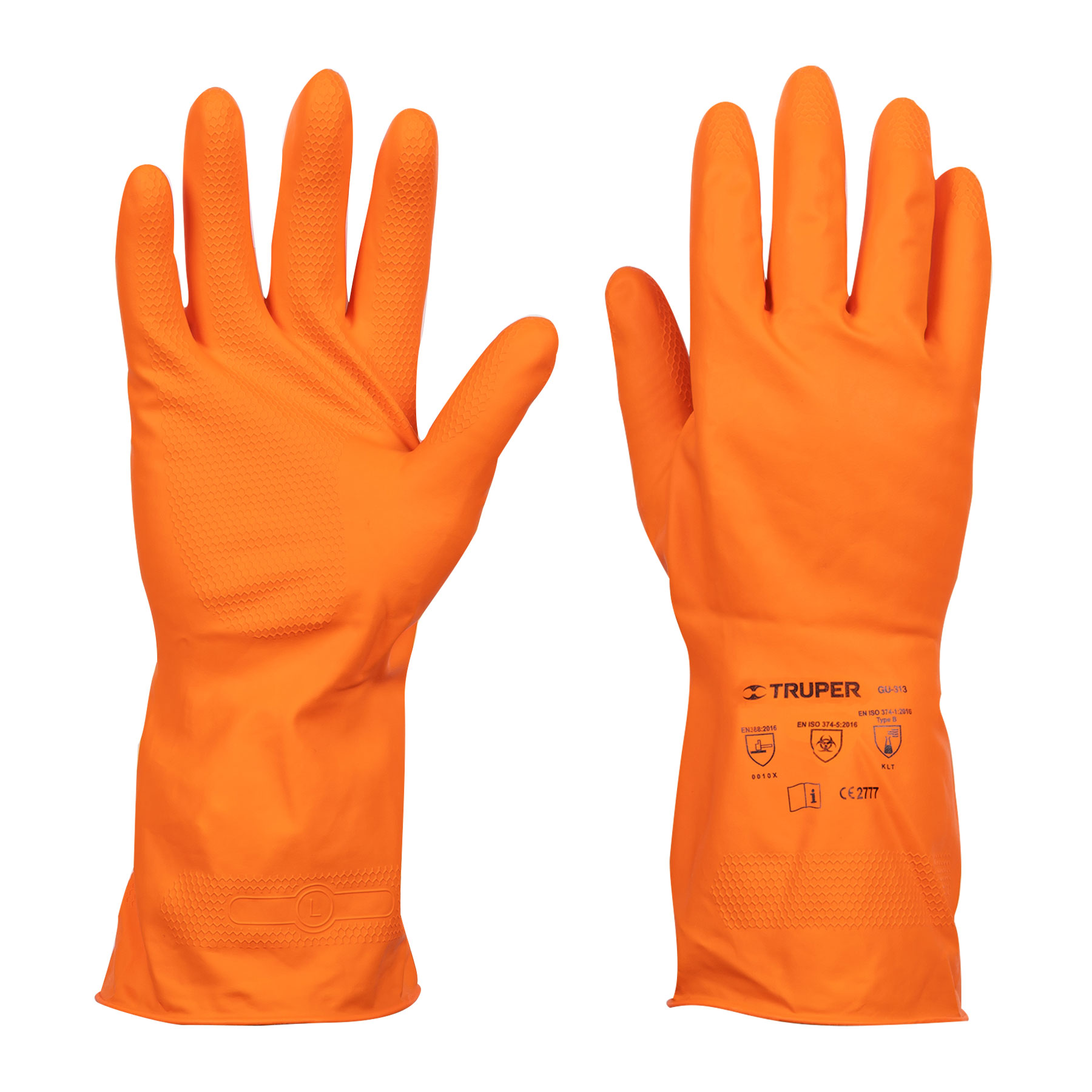 Guantes de latex para limpieza, grandes - GU-313 / 14263