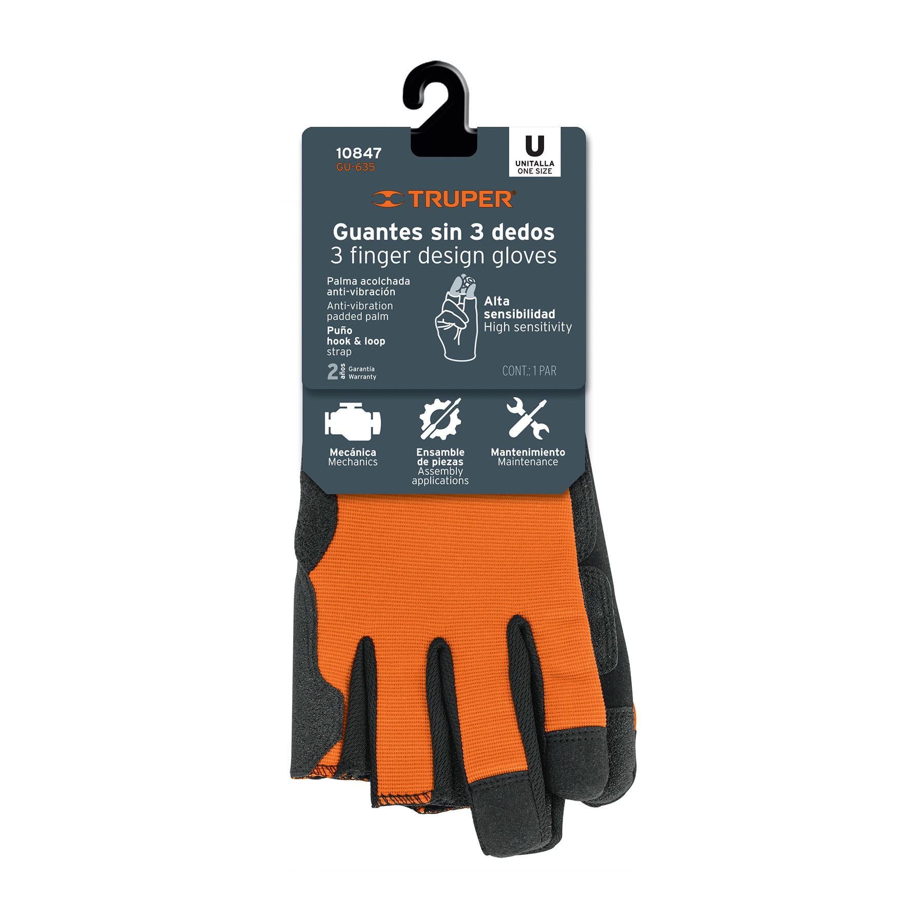 Guantes para mecánico, alta sensibilidad - GU-635 / 10847