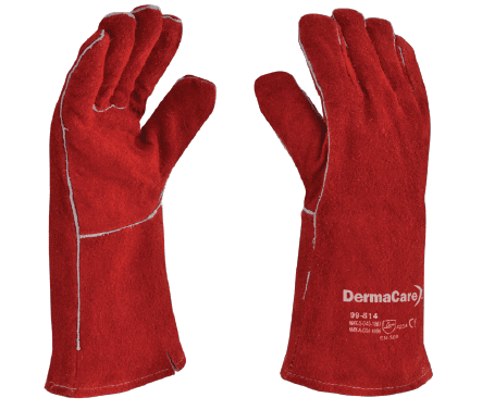 GUANTE CARNAZA PARA SOLDADOR ROJO