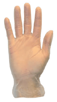 GUANTE DE VINIL CON POLVO