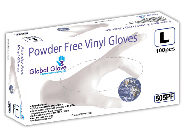 GUANTE DE VINIL SIN POLVO