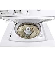 GE® GUD27ESSMWW Unitized Spacemaker® 3.8 cu. ft. Washer and 5.9 cu. ft. Electric Dryer