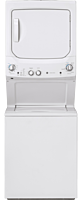 GE® GUD27ESSMWW Unitized Spacemaker® 3.8 cu. ft. Washer and 5.9 cu. ft. Electric Dryer