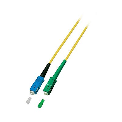 OS2 simplex fibre optic cable SC/APC-SC 1m