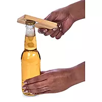 Serve Bamboo Bottle Opener Coaster