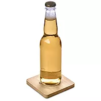 Serve Bamboo Bottle Opener Coaster