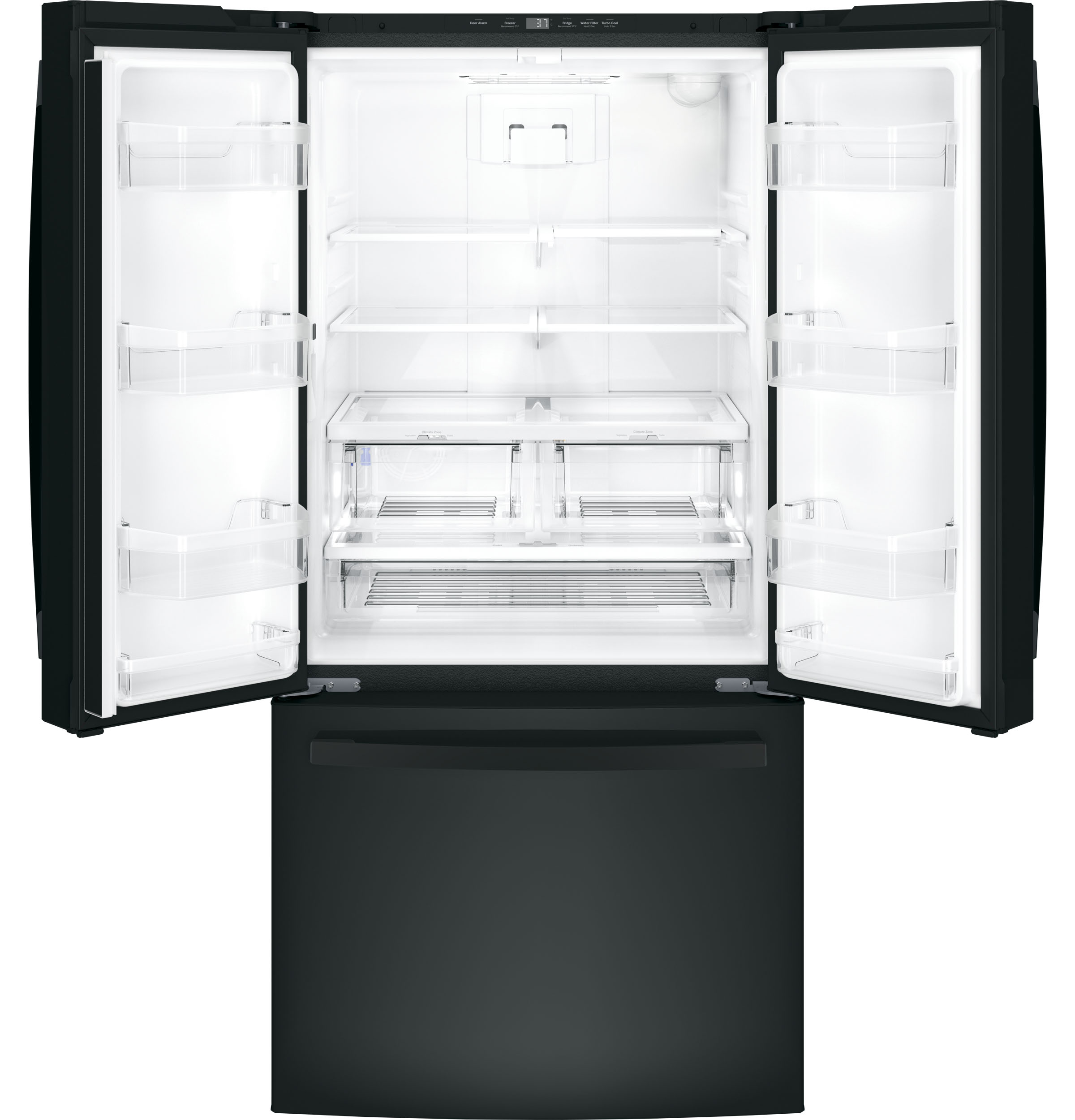 GE® GWE19J ENERGY STAR® 18.6 Cu. Ft. Counter-Depth French-Door Refrigerator