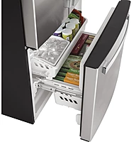 GE® GWE19J ENERGY STAR® 18.6 Cu. Ft. Counter-Depth French-Door Refrigerator GE® GWE19J ENERGY STAR® 18.6 Cu. Ft. Counter-Depth French-Door Refrigerator