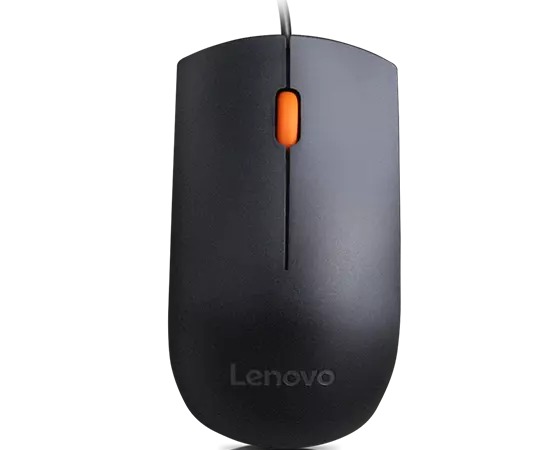 Lenovo 300 Wired USB Mouse - Black