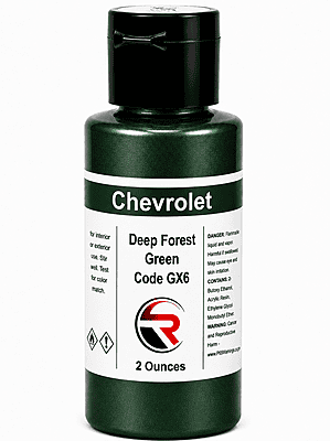 Chevrolet Deep Forest Green Metallic Code GX6 (CM2-GX6-02)