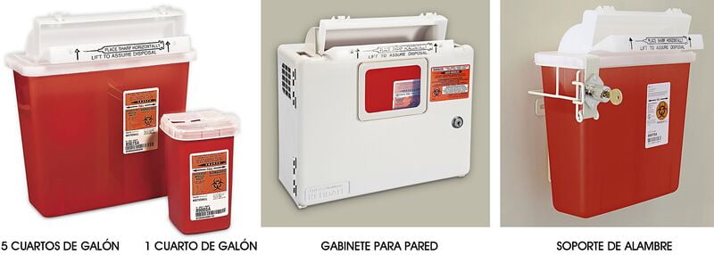 Gabinete para Contenedor de Objetos Filosos - 5 Cuartos de Galón