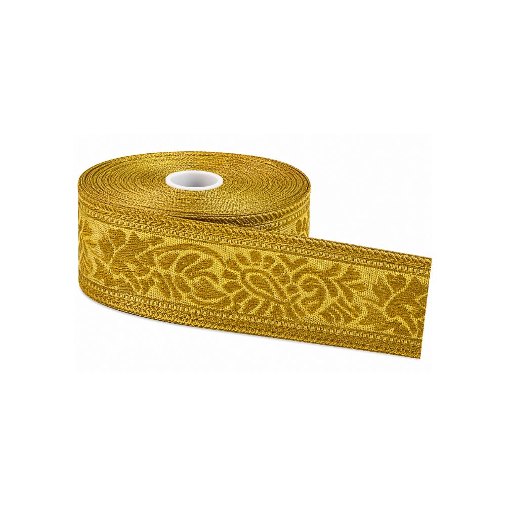 Galon Dorado 4 Cm Rollo x 20 Yardas Galon Dorado 4 Cm Rollo x 20 Yardas