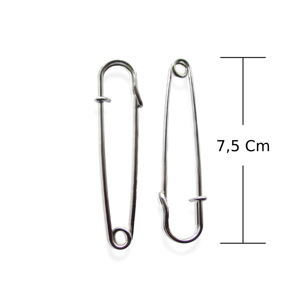 Gancho Para Falda 7.5Cm Plateado Paquete X 100 Unidades Gancho Para Falda 7.5Cm Plateado Paquete X 100 Unidades