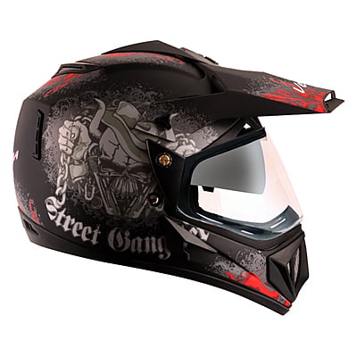 VEGA OFFROAD D/V GANGSTER DULL BLACK RED (L)
