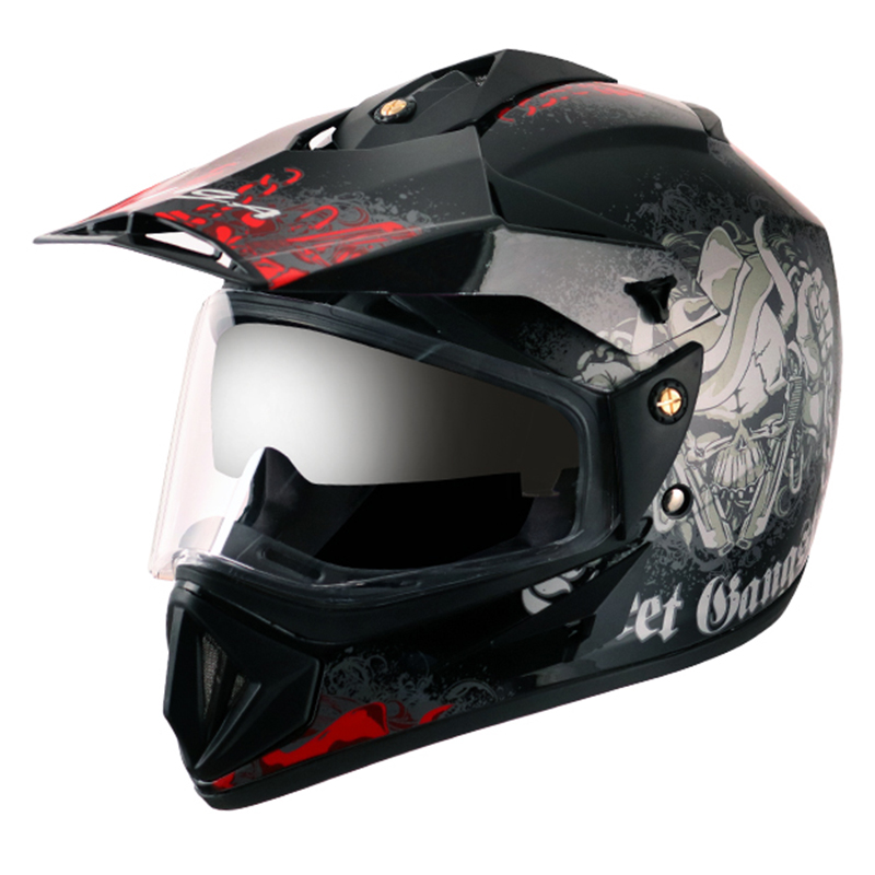 VEGA OFFROAD D/V GANGSTER BLACK RED (M)