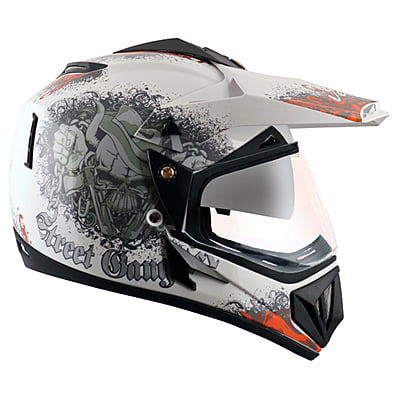 VEGA OFFROAD D/V GANGSTER WHITE ORANGE (L)