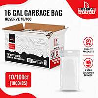 Garbage Bag Star-sealed 16gal Reserve Clr 10/100/1