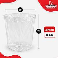 Garbage Bag Star-sealed 16gal Reserve Clr 10/100/1