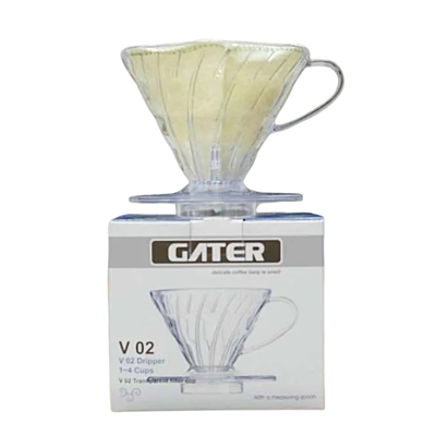 Gater Coffee Dripper V 02 Clear
