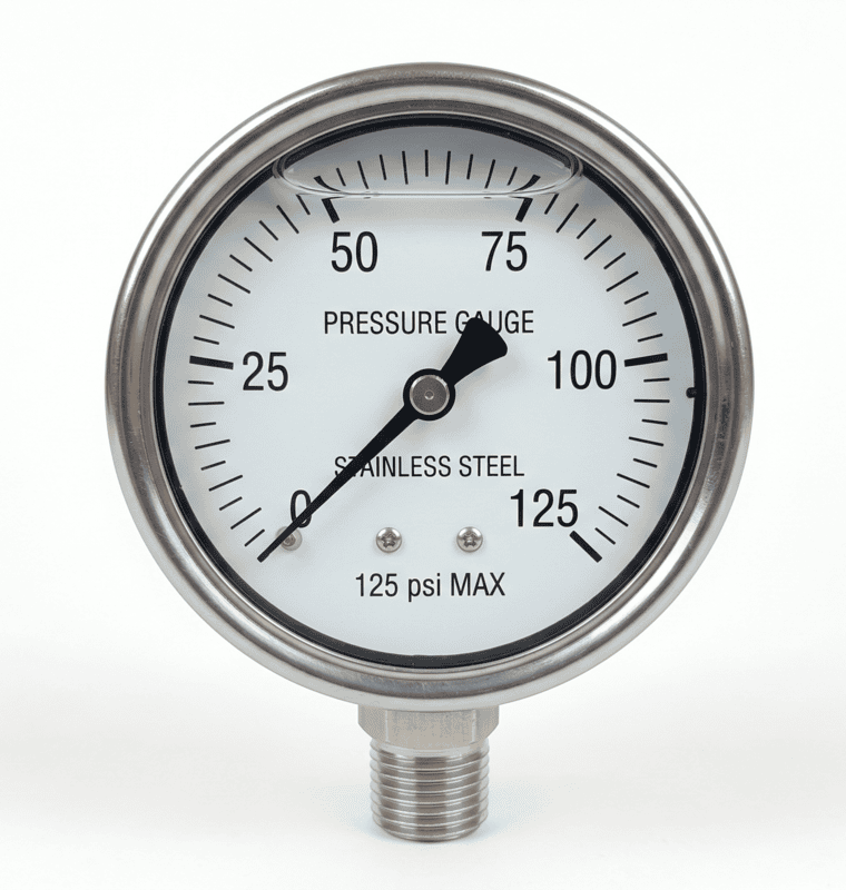 Gauge, SS, 1/4"