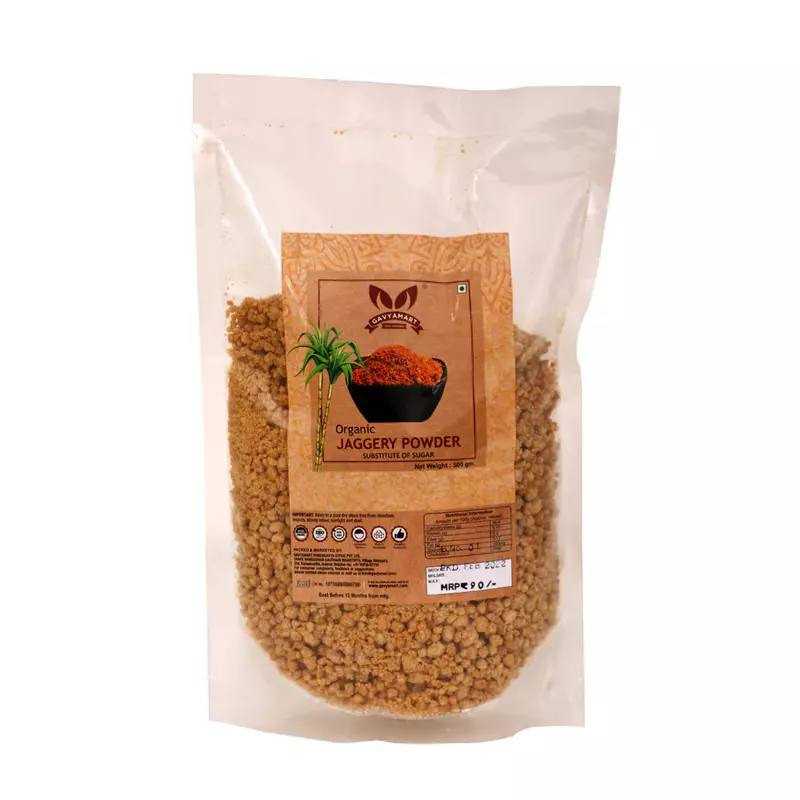 Organic Jaggery Powder 500 Gm