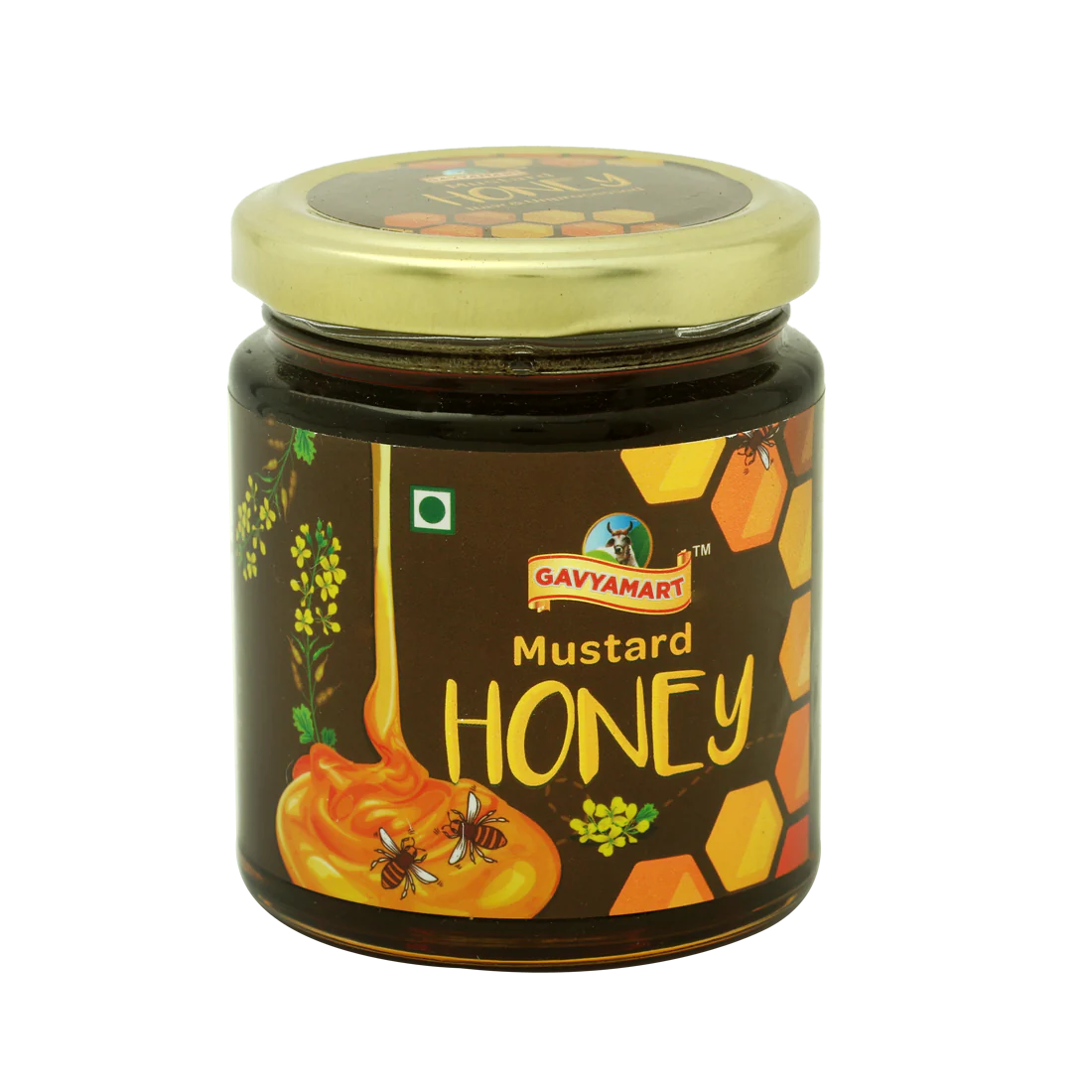 Gavyamart Mustard Honey Raw and Unprocessed