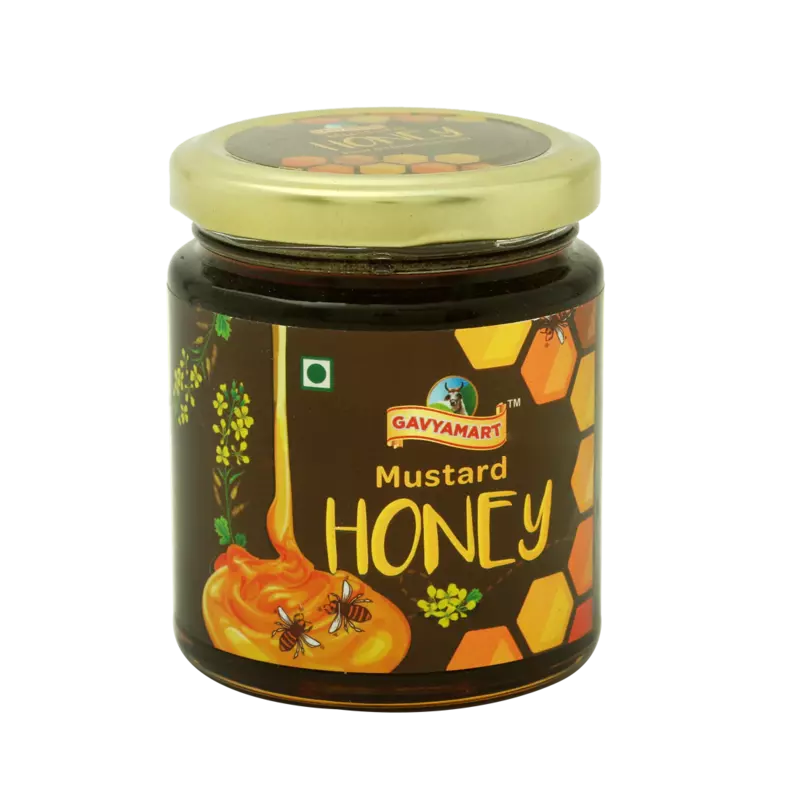 Gavyamart Mustard Honey Raw and Unprocessed