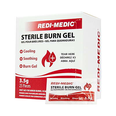 Gel pour brûlure en sachet individuel de 3.5g - Boite de 25