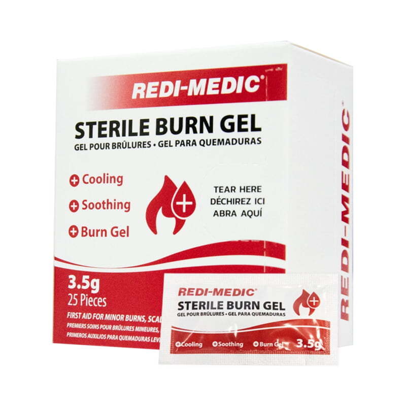 Gel pour brûlure en sachet individuel de 3.5g - Boite de 25