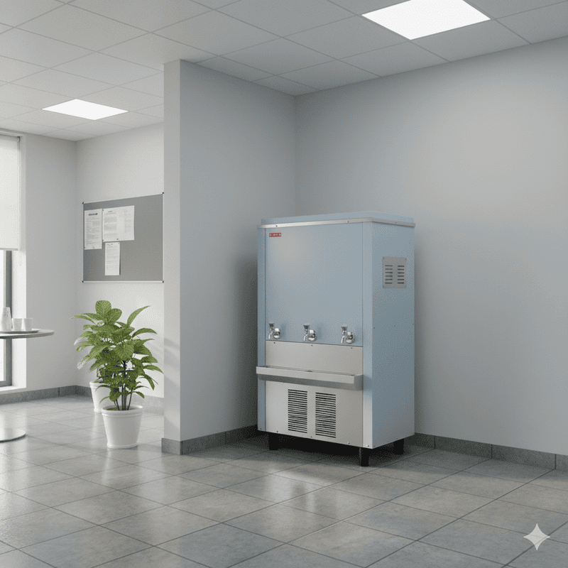 Usha Partial Steel Body Water Cooler SP80120NC with Normal & Cold Water Options