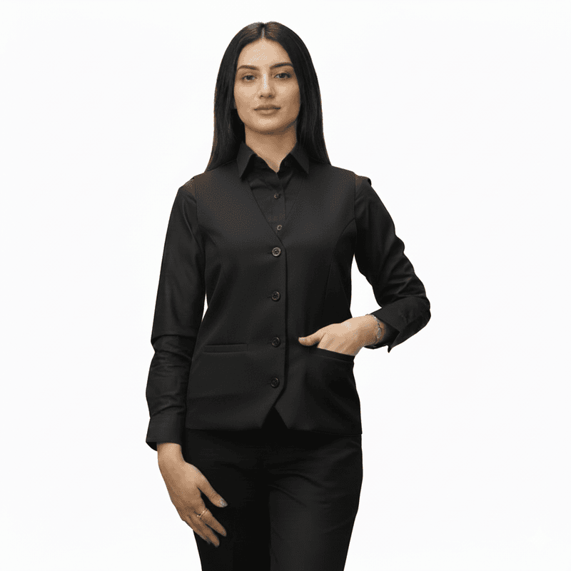 Women’s Hospitality Waistcoat – TR Fabric Blend with Classic Inner Lining