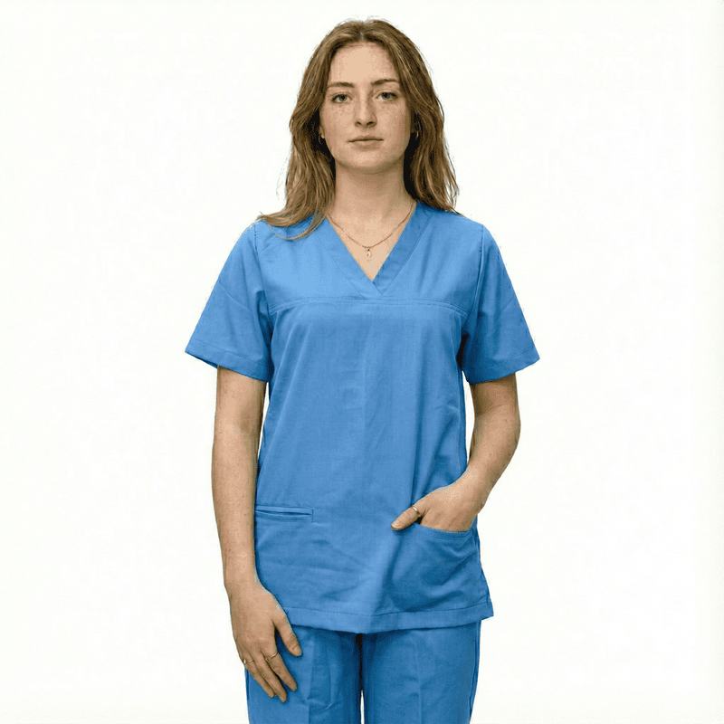 Unisex Modern Healthcare Scrub Set – Soft Poly-Cotton Fabric