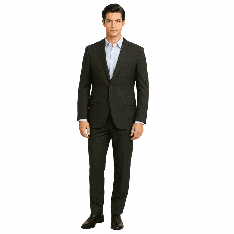 Men’s Tailored Fit Formal Suit – Poly Viscose, 2-Piece, 200 GSM