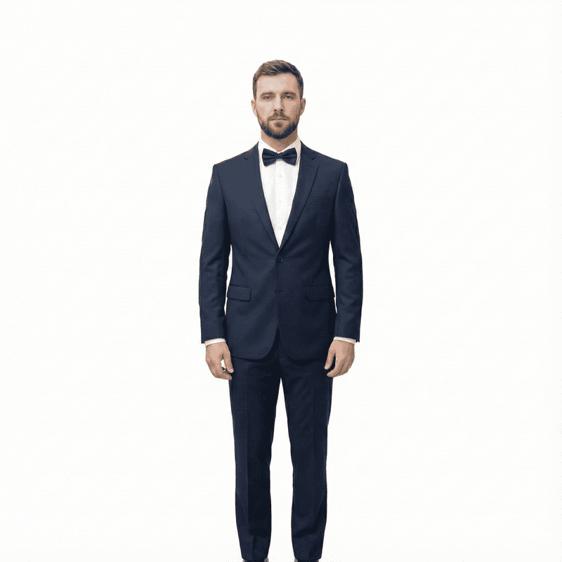 Men’s 2-Piece Official Suit – TR Fabric, 2-Button Style