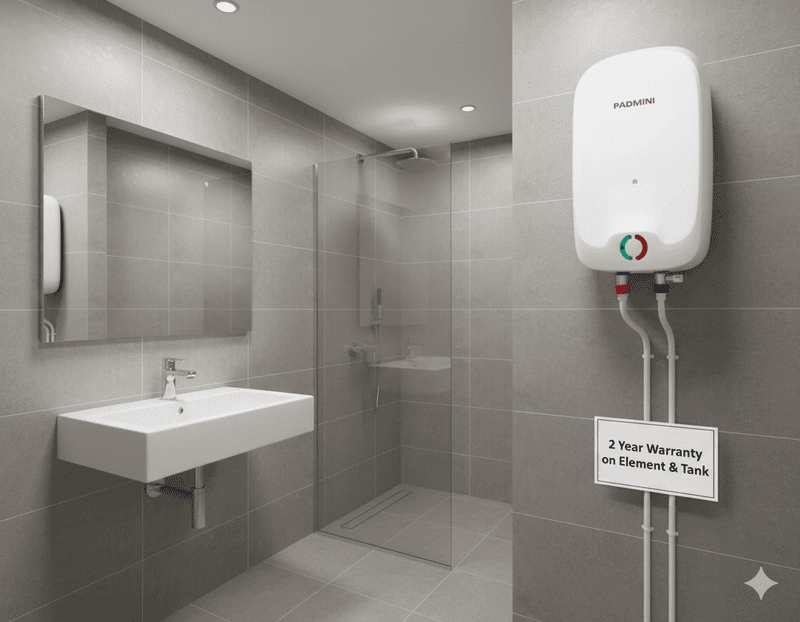 Padmini Electric Instant Water Heater Rapid 3L