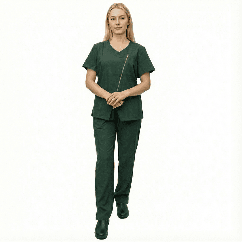 Women’s Stylish Medical Scrub Set – Standard Gabardine Fabric