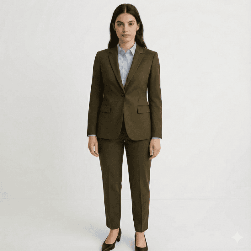 Women’s Elegant TR Suit – 1-Button Blazer and Formal Trouser Pair