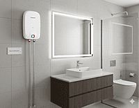 Padmini Rapid 3L water heater, showing its clear Power On/Off Indicator. Padmini Rapid 3L water heater, showing its clear Power On/Off Indicator.