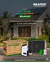 WAAREE 4.6KW On Grid Single Phase Bifacial Topcon DCR Solar Kit