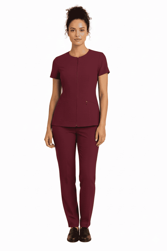 Women’s Salon Workwear Set – Soft Poly-Viscose Lycra Blend