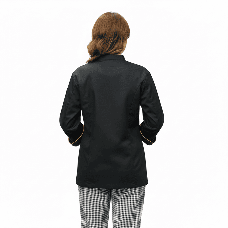 Unisex Culinary Work Jacket – Twill Cotton Comfort with Safety Focus