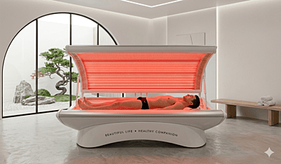 CellVital Capsule – Advanced Red Light Therapy Pod with Enclosed Dual Panels