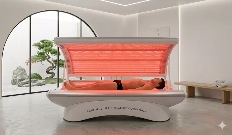 CellVital Capsule – Advanced Red Light Therapy Pod with Enclosed Dual Panels