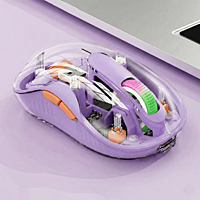 Wireless Transparent Mouse M333 - Purple