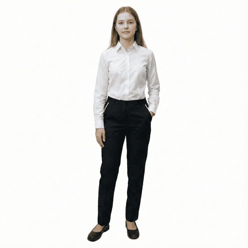 Women’s Formal Twill Dress Shirt – Poly-Cotton Blend